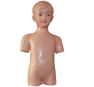 The training process of the children's thoracic puncture training model