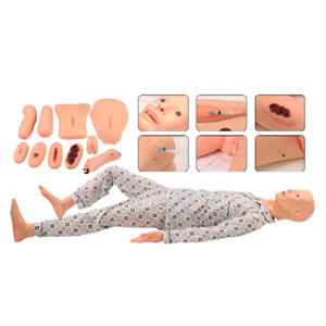 The characteristics of the male full-function care training simulation manikin